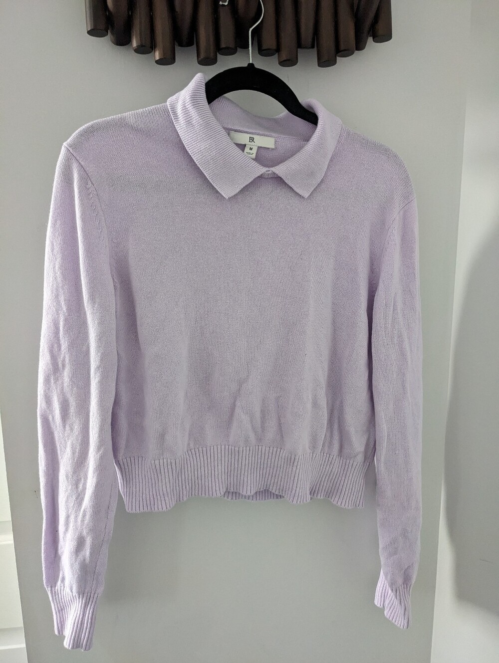 Banana Republic Women's Lavender Polo Collar Sweater - Size US S/M